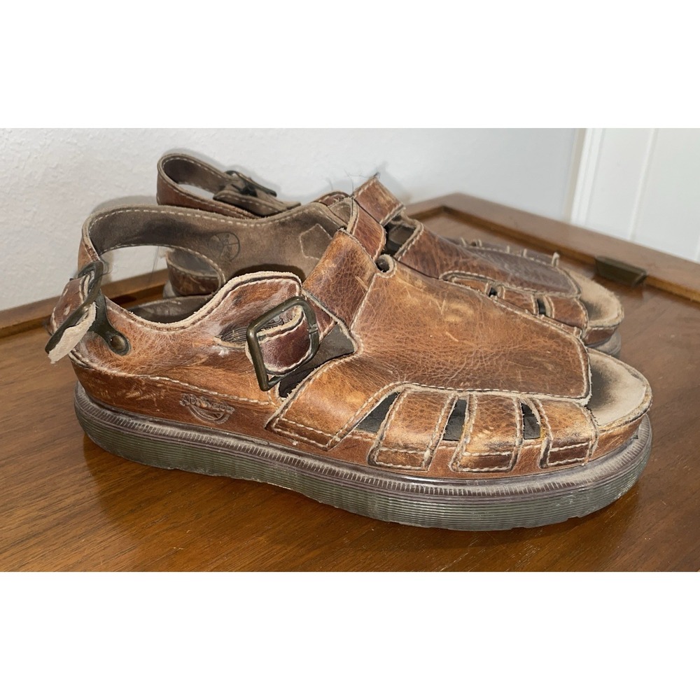 *SEPERATION Vintage Dr Doc Martens Fisherman Chunky Platform Sandals Mens 10